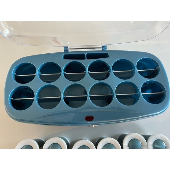 Babyliss Pro Nano Titanium 12 Jumbo Hot Rollers No Box with clips - Picture 6 of 7